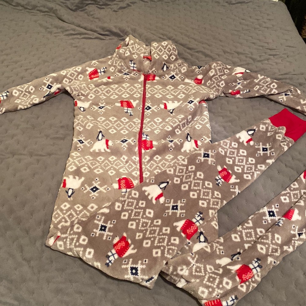 Christmas pajama onesie